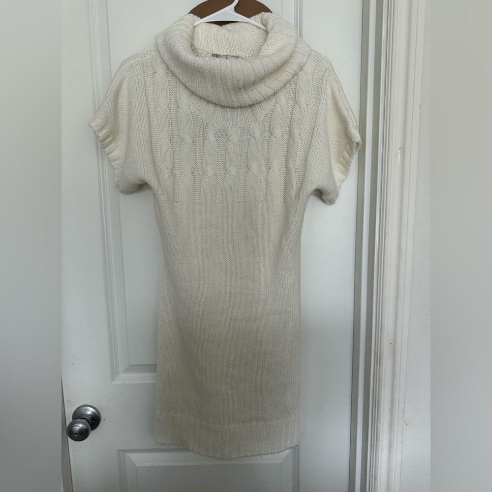 Papaya Off-White knit Cowl Neck dress